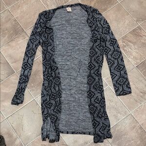 Faded Glory Black and Gray Women's Cardigan